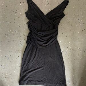 Ann Taylor One Shoulder Black Dress